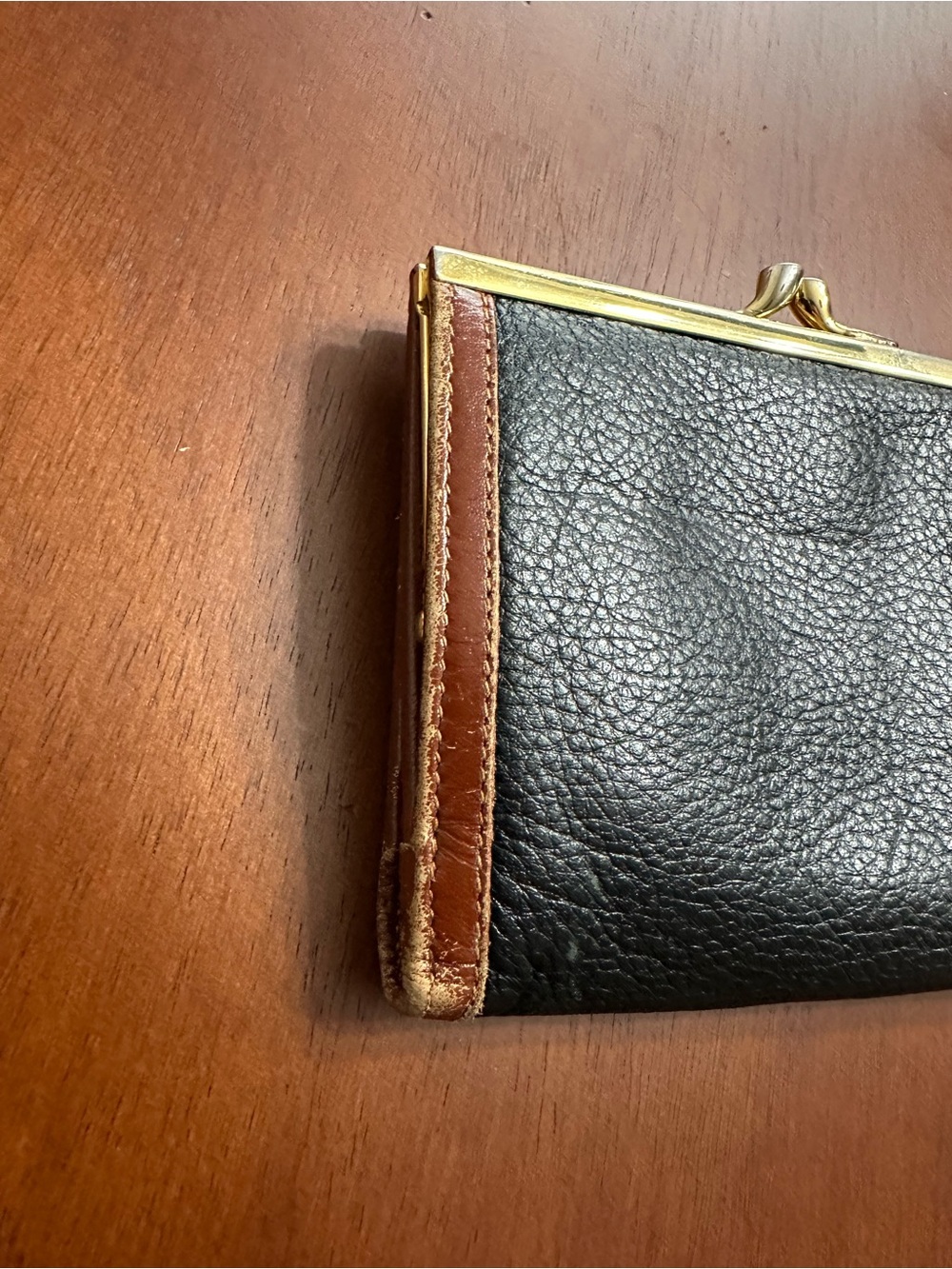 Bally Vintage Black/Brown Leather Bifold Wallet - Picture 6 of 11